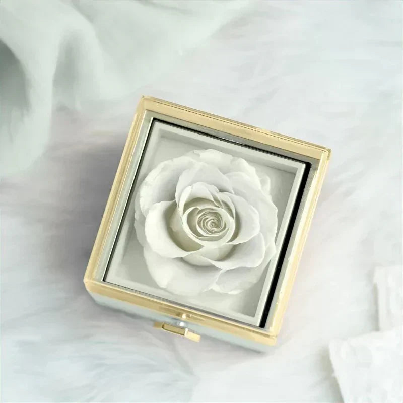SQUARE Ring/Rose Box | خاتم مربع / علبة ورد